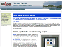 Tablet Screenshot of discom.de